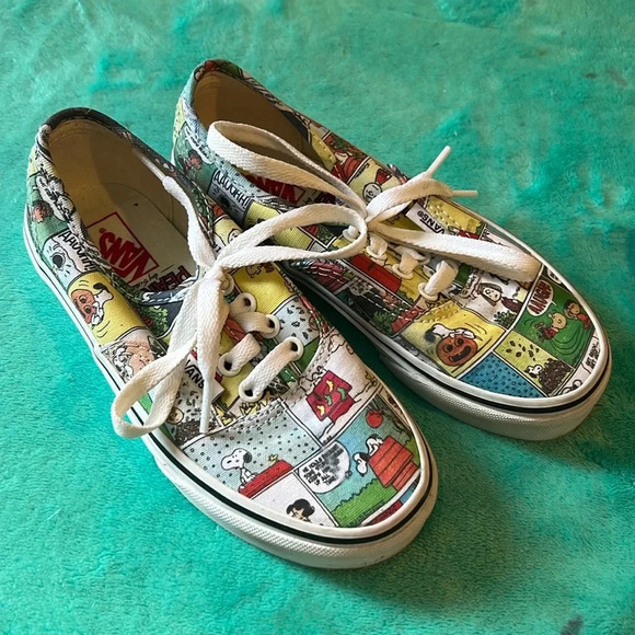 Vans Other - Vans Peanuts comic lace up shoes.  Kids size 13.  NWOT, never worn